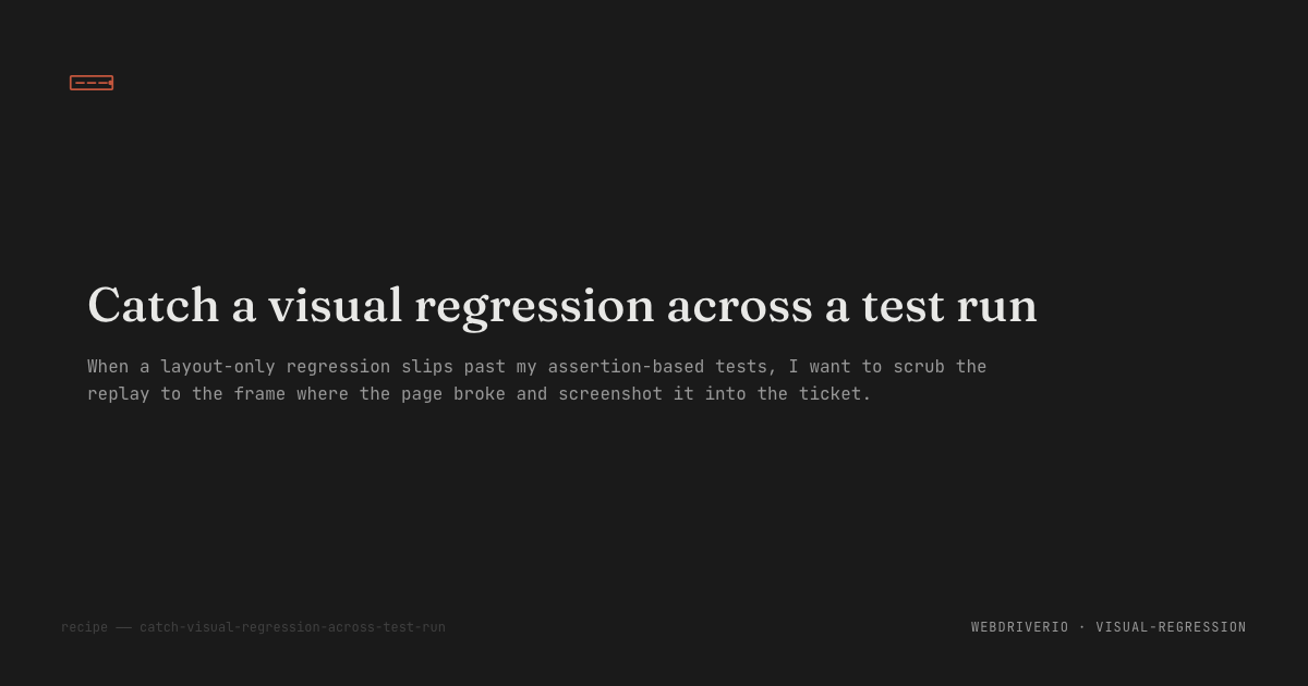 Tracelane replay scrubbed to a layout regression